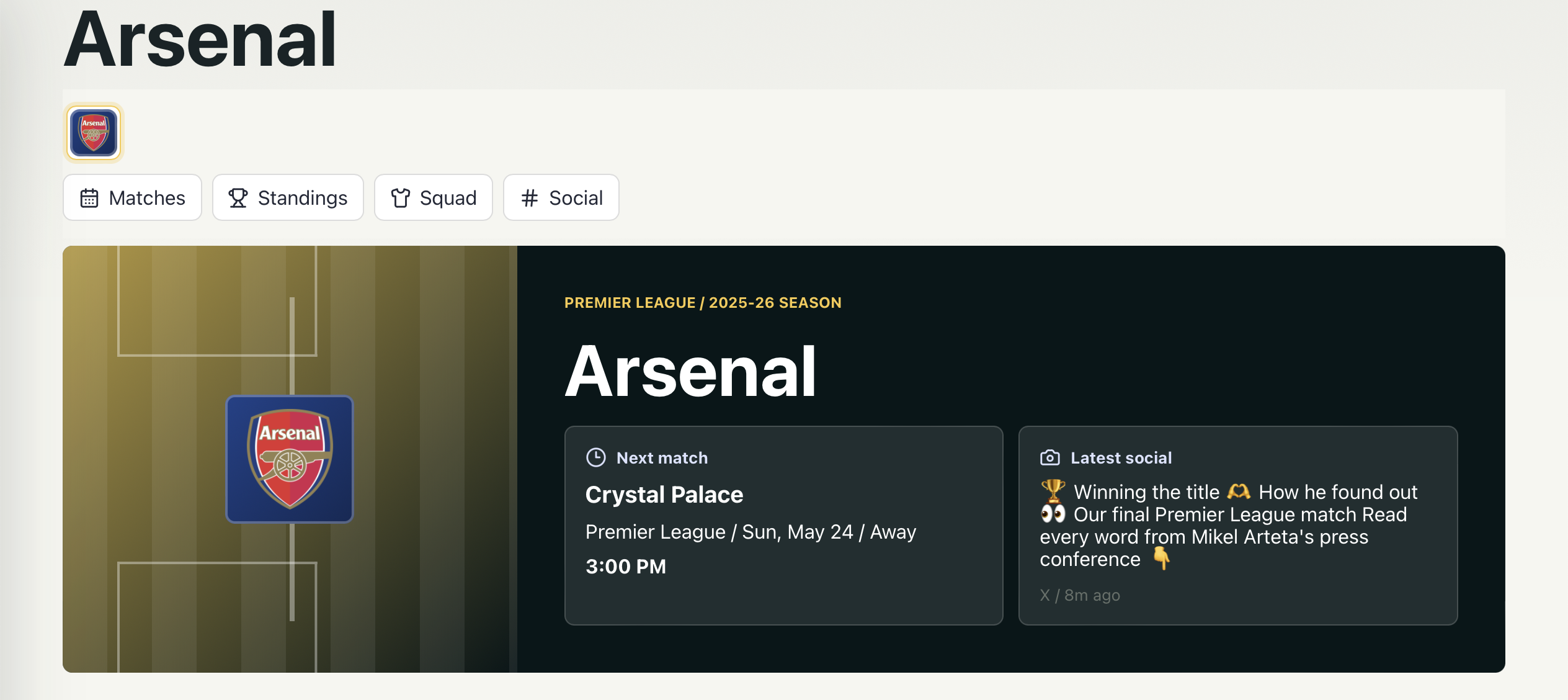 FN365 Web club page preview